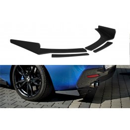 Накладки сплиттеры боковые на задний бампер Вариант 3 на BMW 1 F20 M-Power рестайл